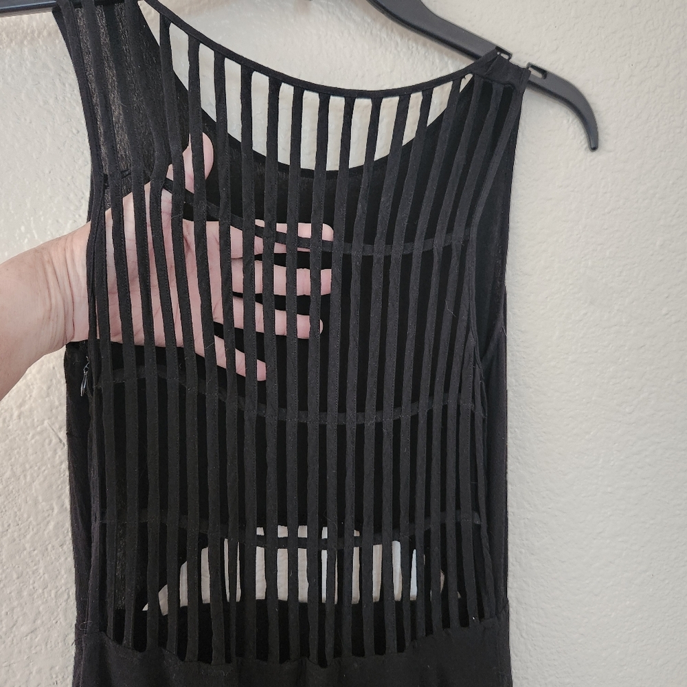Back Caged Goth Sleeveless Dress Night Out Size SMALL ⚘️HP⚘️ - Picture 7 of 11